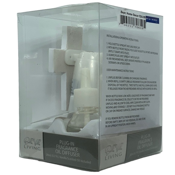 Bella Villa Oil Fragrance Warmer Spiritual Religious Cross Spring Easter Plug In - Picture 3 of 14